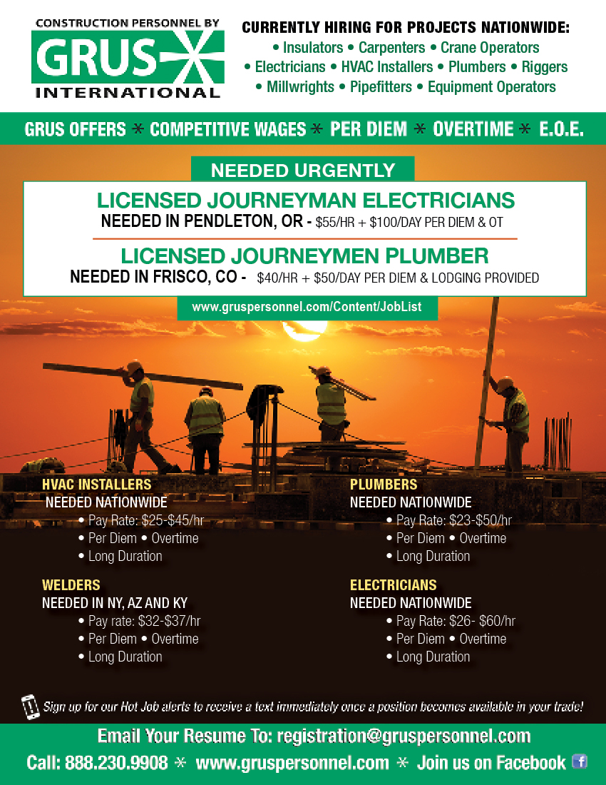 Industrial Projects Construction Job Board